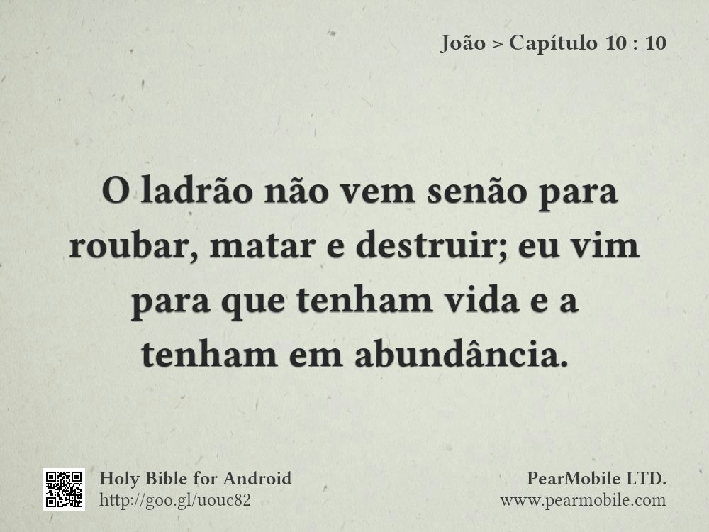 João, Capítulo 10:10